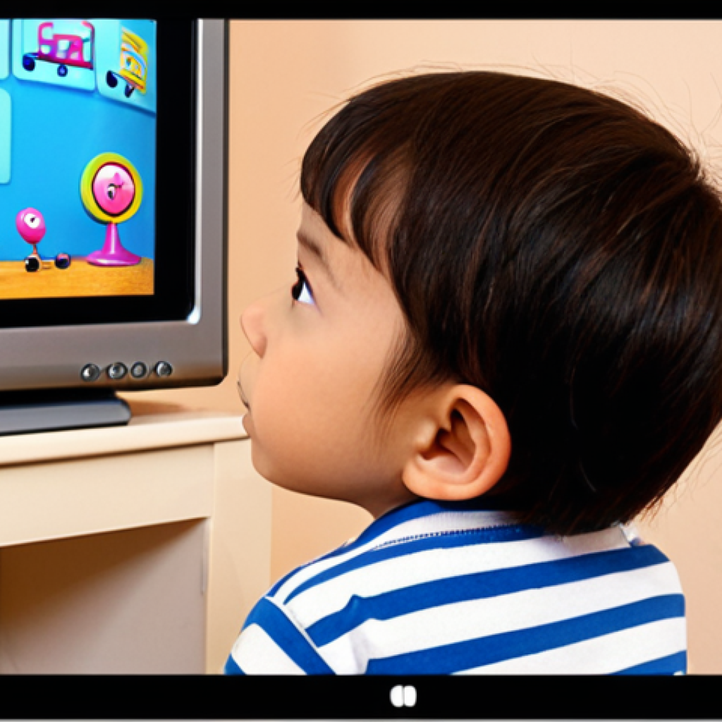 **Prompt 1 (Educational Harmony & Concentration):**
    "A young child, approximately 4 years old, seated comfortably in a warm, brightly lit living room, deeply engrossed in watching 'Robocar Poli' on a TV screen. The child's expression is focused and curious, subtly hinting at the active learning and memorization facilitated by the show's music. Soft, abstract musical notes and gentle sound waves are subtly depicted emanating from the screen, visually representing the educational impact and enhanced concentration. The atmosphere is one of peaceful, engaged childhood discovery."