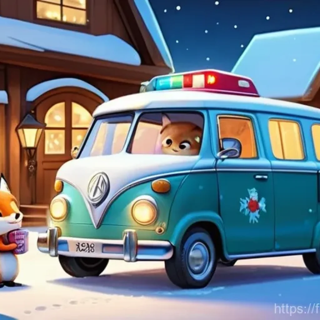 로보카폴리 팬아트 - **A Heartwarming Snowy Gathering:**
    A beautifully illustrated scene featuring Robocar Poli, Hell...