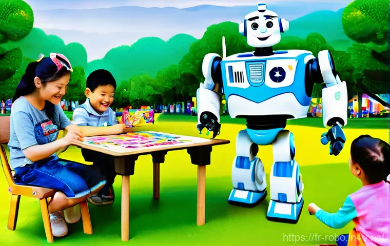 로보카폴리 팬들의 이야기 - **Prompt:** A heartwarming and dynamic close-up scene capturing two children, approximately 6 and 7 ...
