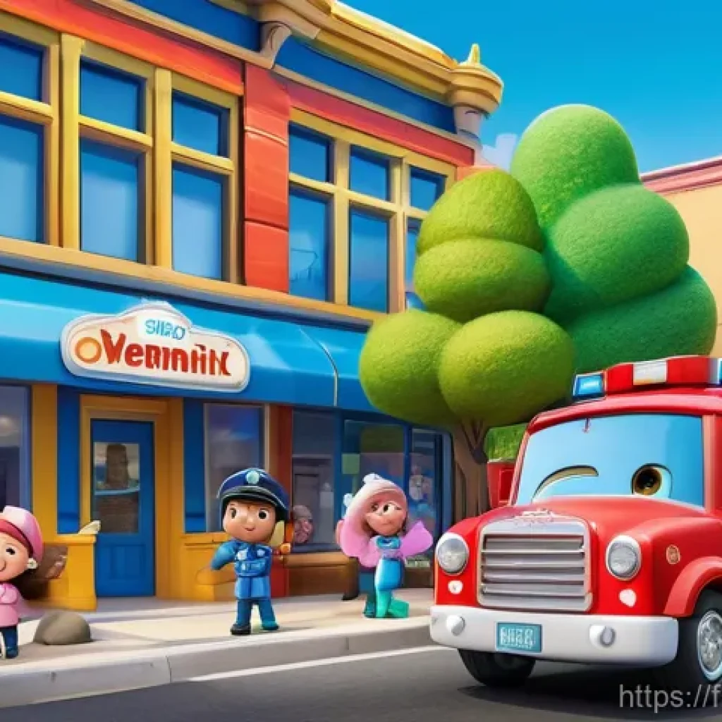 로보카폴리 자동차 구조대 - **"The Robocar Poli team, featuring Poli the blue police car, Roy the red fire truck, Amber the pink...