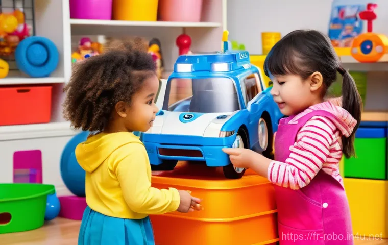 로보카폴리 시즌5 출시 정보 - **Prompt:** A cheerful, 3D animated educational scene where Poli (in his police car form) is gently ...