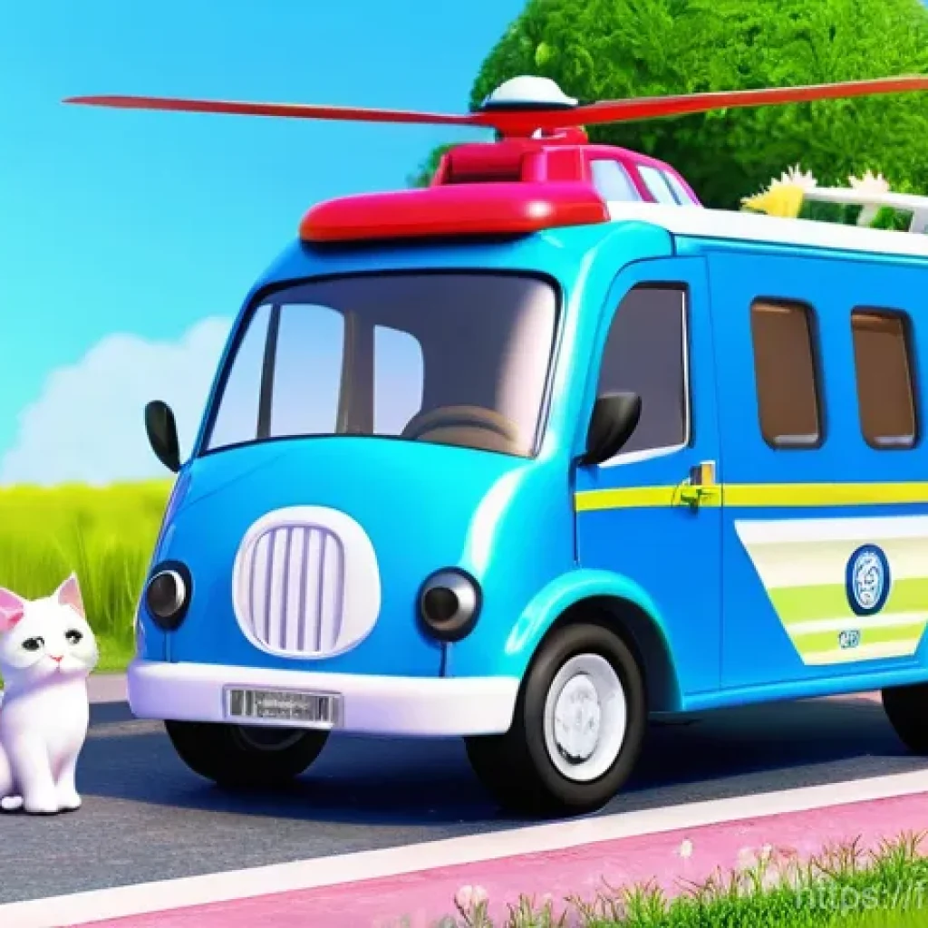 로보카폴리 교훈적인 에피소드 - **Prompt 1: Heroic Rescue Teamwork in Action**
    "A vibrant and dynamic scene depicting the Roboca...