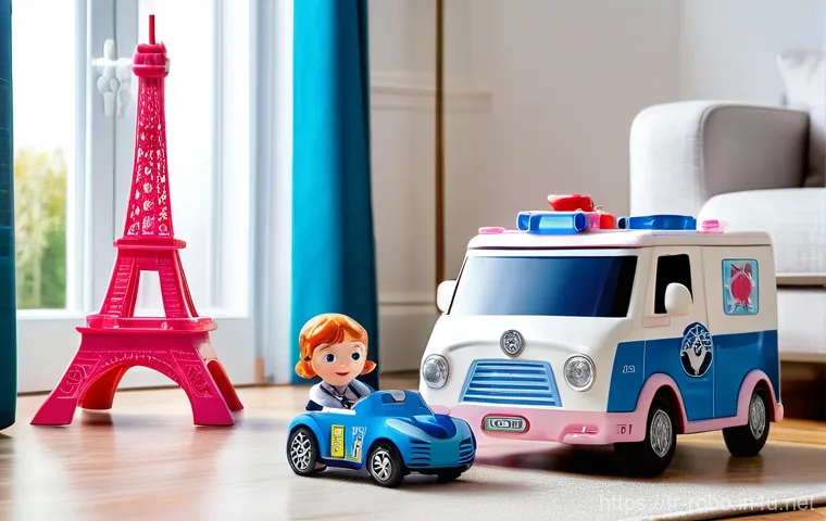 로보카폴리 애니메이션 업계의 평가 - **A dynamic rescue scene in Vroom Ville:**
    A colorful, bustling town with quaint French-inspired...