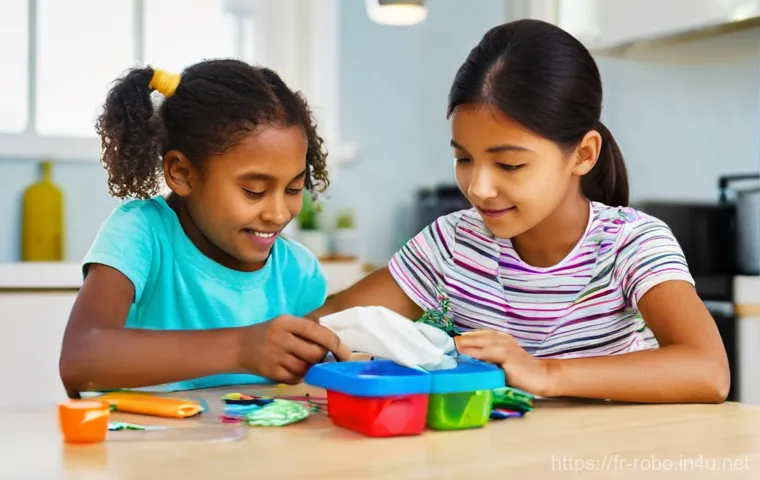 로보카폴리와 환경 보호 - **Prompt 2: "Playful Park Protectors"**
    A vibrant, outdoor scene depicting three diverse childre...
