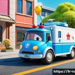 로보카폴리와 캐릭터 라이선싱 - **Prompt: Brooms Town Rescue Mission: Teamwork in Action**
    A vibrant, dynamic illustration in th...