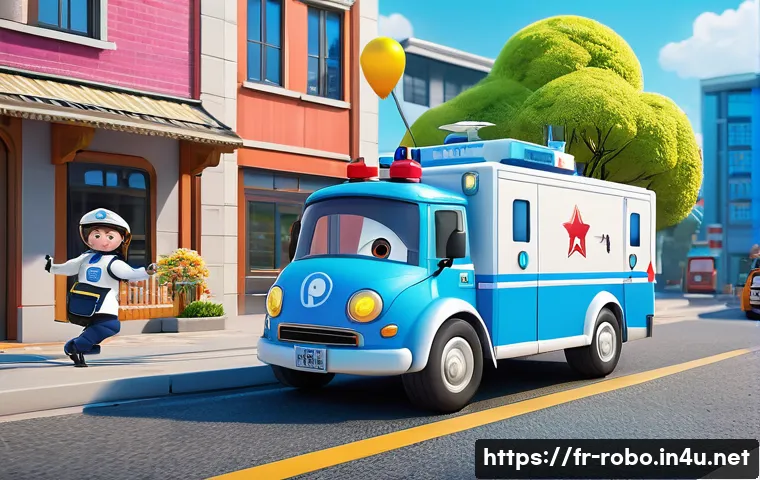 로보카폴리와 캐릭터 라이선싱 - **Prompt: Brooms Town Rescue Mission: Teamwork in Action**
    A vibrant, dynamic illustration in th...