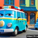 로보카폴리 팬아트 공모전 - **Prompt 1: Robocar Poli Team in Brooms Town Rescue**
    A vibrant, animated scene depicting the Ro...