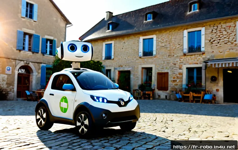 로보카폴리 신규 캐릭터 - Photorealistic friendly new rescue robot vehicle character, compact electric patrol car transforming...